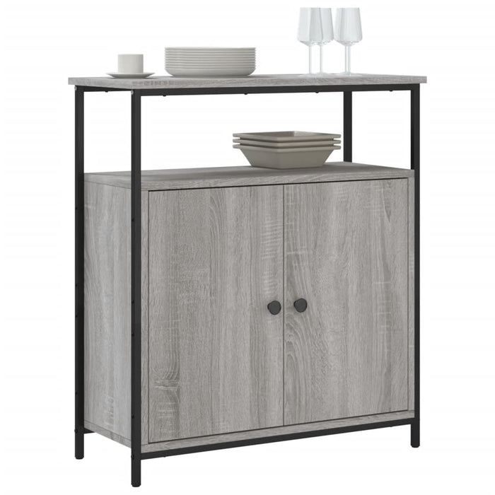 Credenza Grigio Sonoma 70x30x80 cm in Legno Multistrato 835532