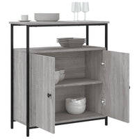 Credenza Grigio Sonoma 70x30x80 cm in Legno Multistrato 835532