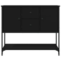 Credenza Nera 100x36x85 cm in Legno Multistrato 835554