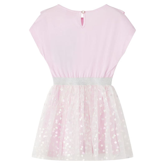 Abito da Bambina con Volant Rosa Chiaro 92cod mxl 132239