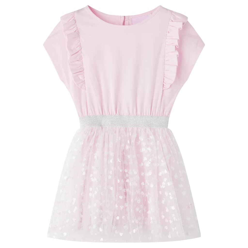 Abito da Bambina con Volant Rosa Chiaro 104cod mxl 84308