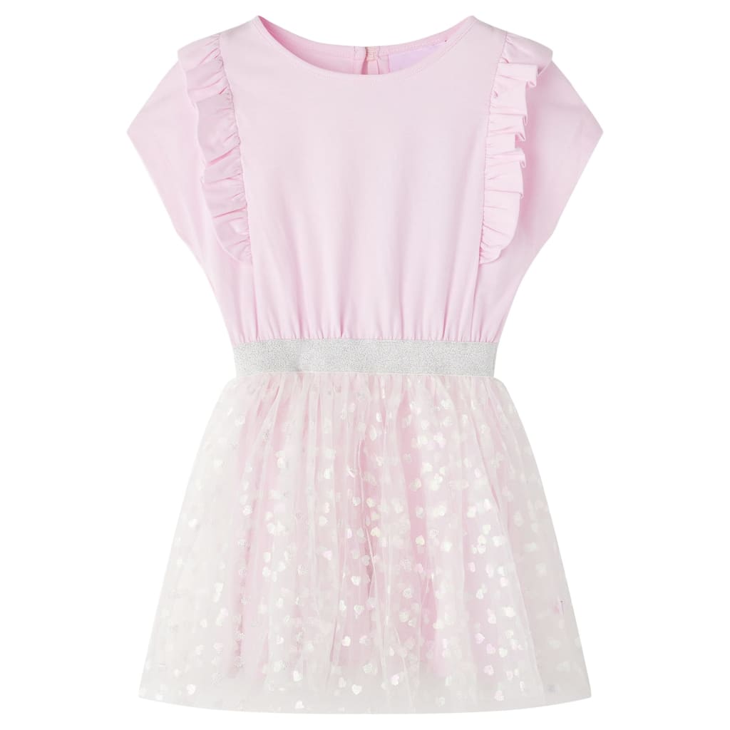 Abito da Bambina con Volant Rosa Chiaro 116cod mxl 107973