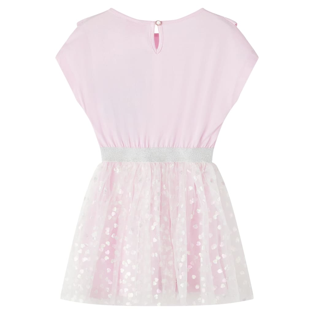 Abito da Bambina con Volant Rosa Chiaro 128cod mxl 84062