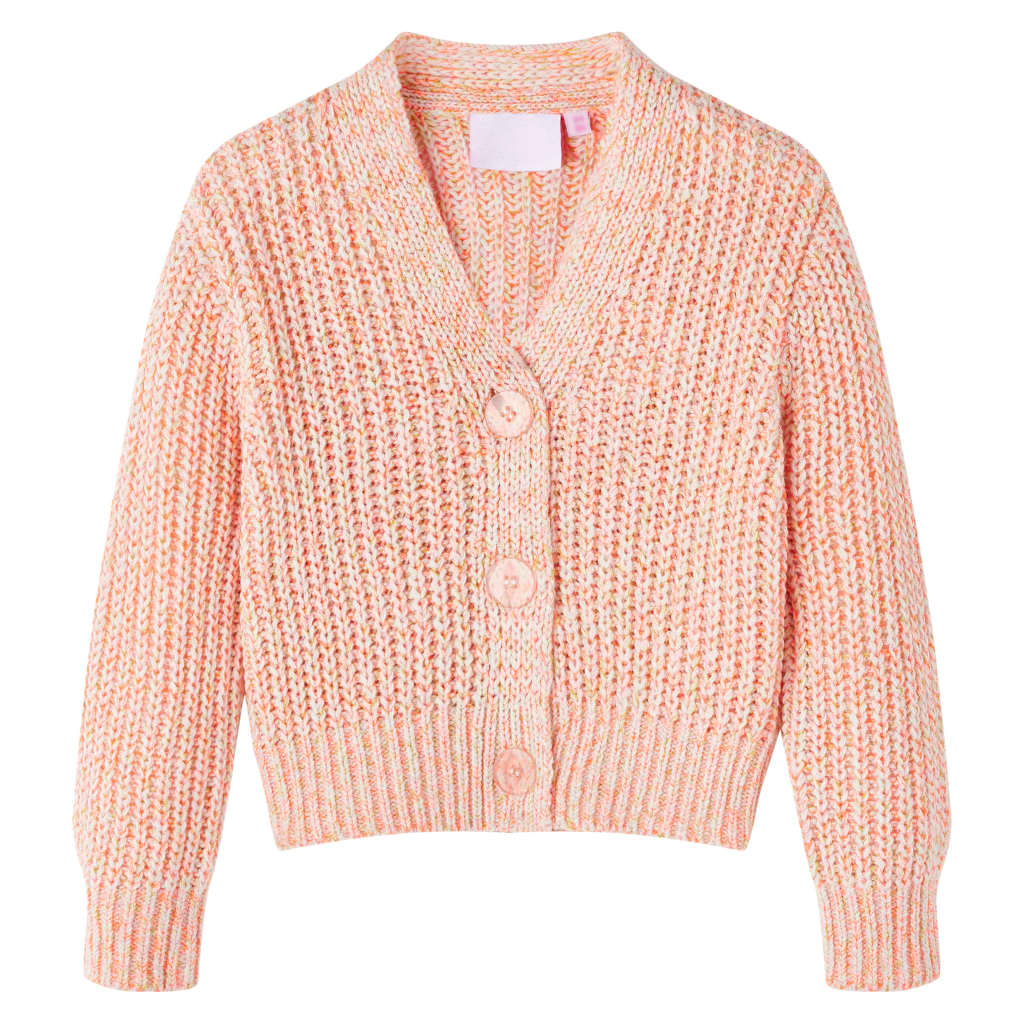 Cardigan da Bambina Lavorato a Maglia Rosa Misto 92cod mxl 84177