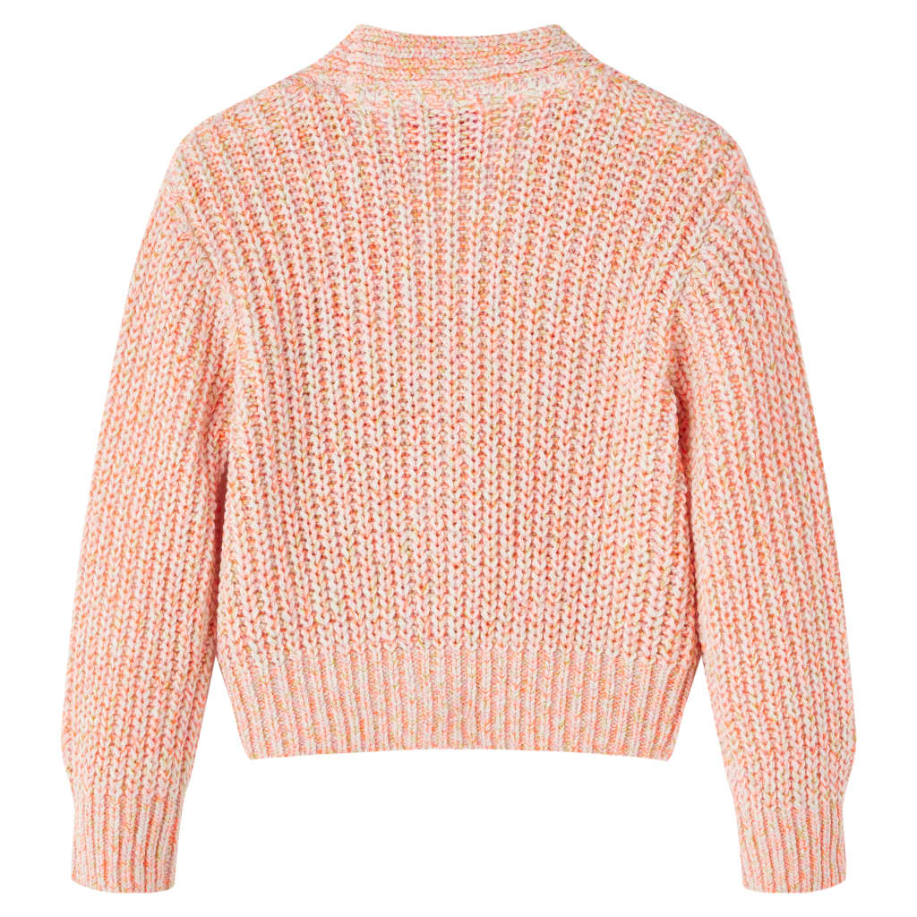 Cardigan da Bambina Lavorato a Maglia Rosa Misto 104 14566