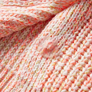 Cardigan da Bambina Lavorato a Maglia Rosa Misto 104 14566