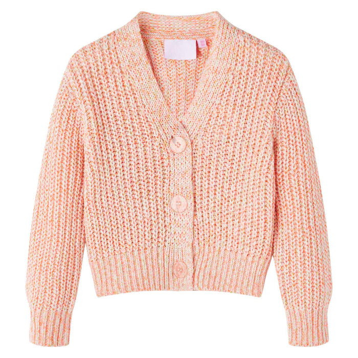 Cardigan da Bambina Lavorato a Maglia Rosa Misto 128cod mxl 132130