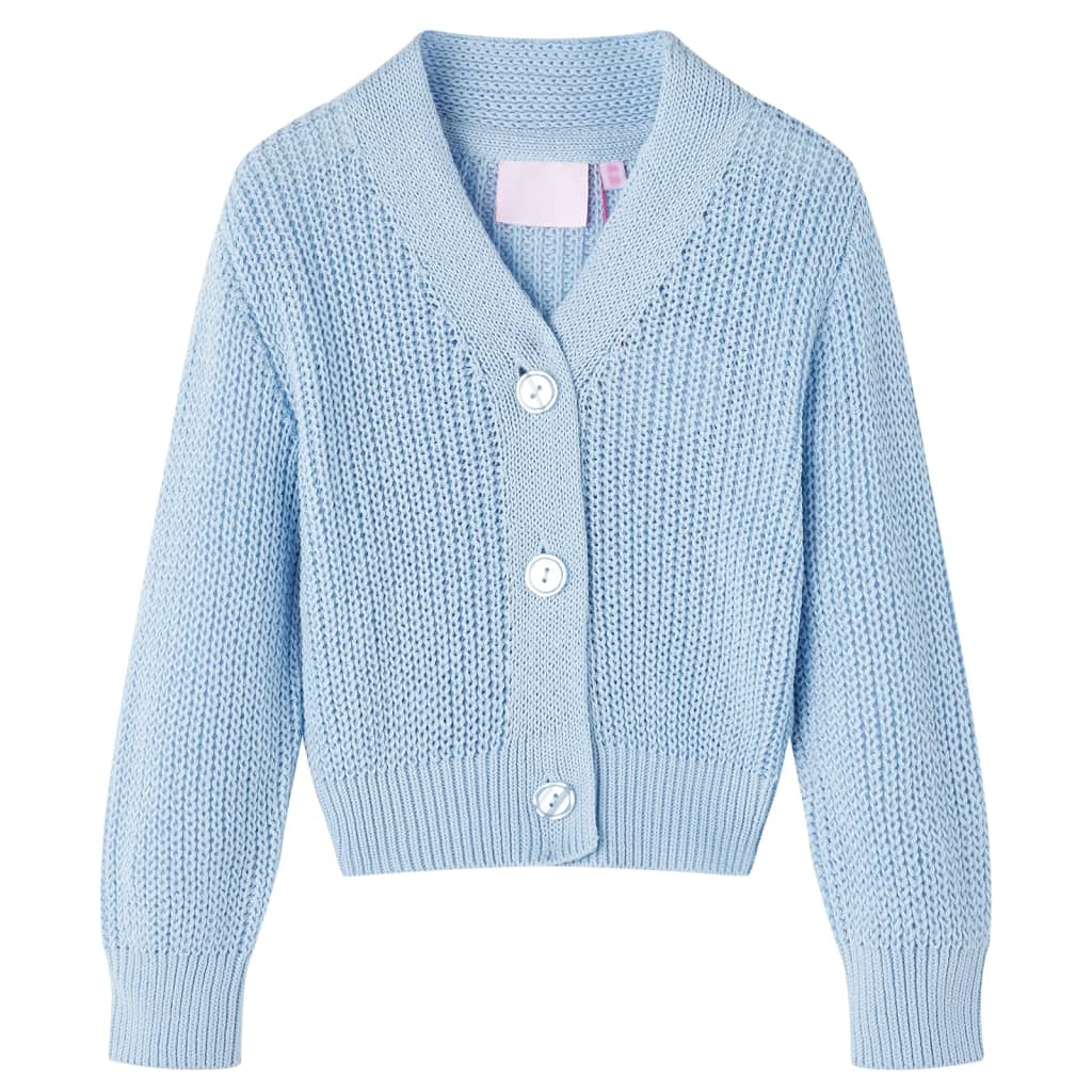 Cardigan da Bambina Lavorato a Mano Blu 92 14580