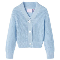 Cardigan da Bambina Lavorato a Mano Blu 92 14580