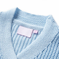 Cardigan da Bambina Lavorato a Mano Blu 128 14583