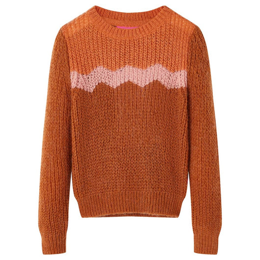 Maglione per Bambini Lavorato a Maglia Cognac 92cod mxl 132153