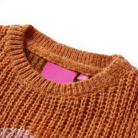 Maglione per Bambini Lavorato a Maglia Cognac 104 14749