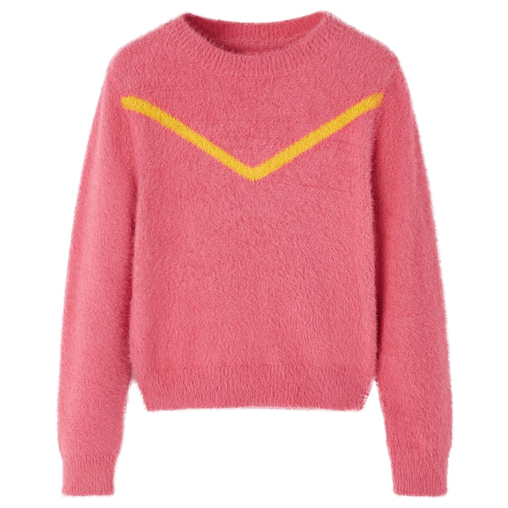 Maglione da Bambina Lavorato a Maglia Rosa Antico 92 14753