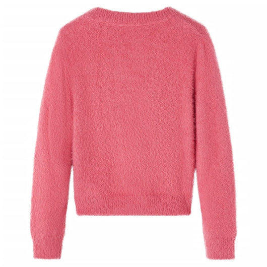 Maglione da Bambina Lavorato a Maglia Rosa Antico 104 14754