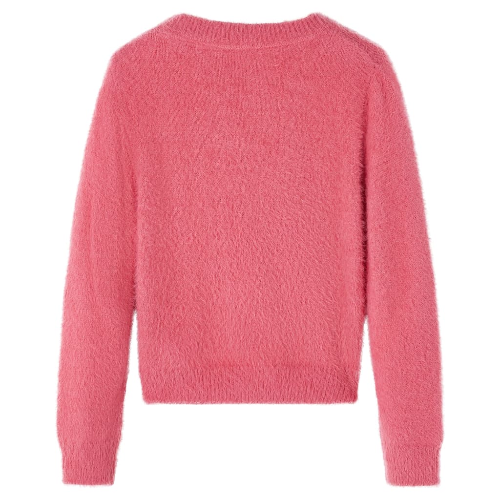 Maglione da Bambina Lavorato a Maglia Rosa Antico 116 14755