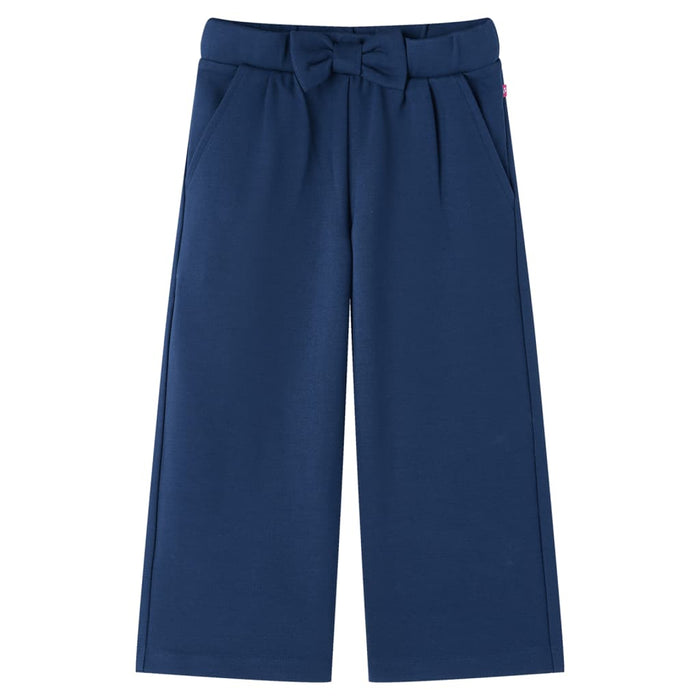 Pantaloni per Bambini a Gamba Larga Blu Marino 128cod mxl 132186