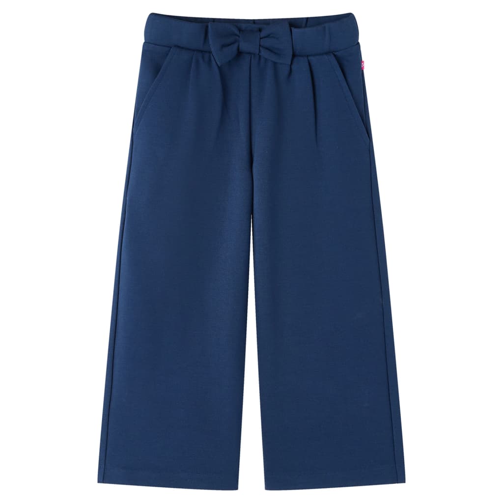 Pantaloni per Bambini a Gamba Larga Blu Marino 140 14831