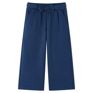 Pantaloni per Bambini a Gamba Larga Blu Marino 140 14831