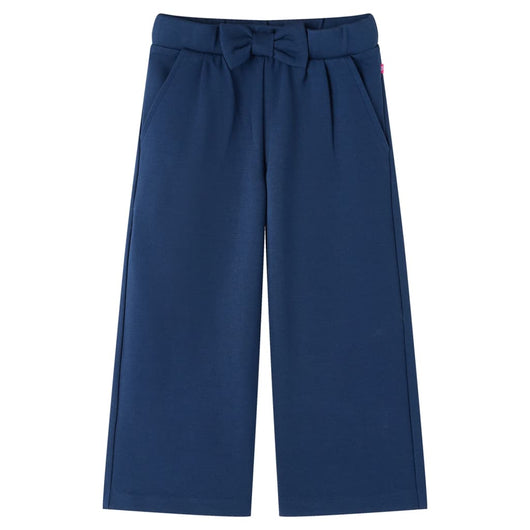 Pantaloni per Bambini a Gamba Larga Blu Marino 140 14831