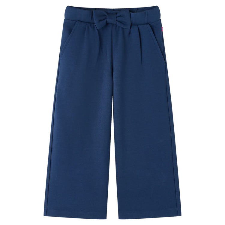 Pantaloni per Bambini a Gamba Larga Blu Marino 140 14831