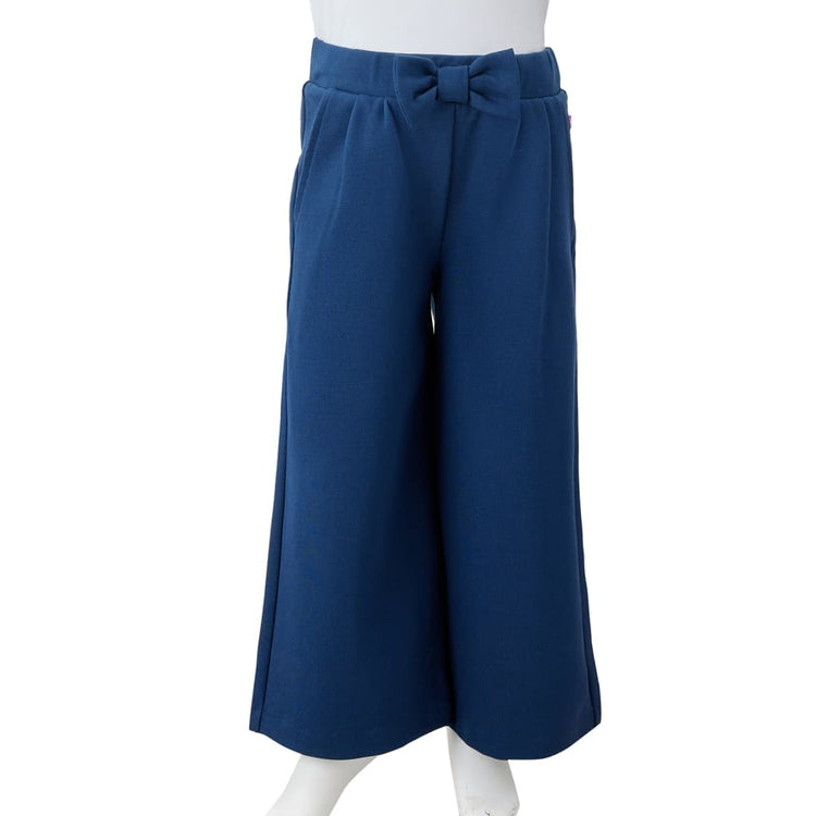 Pantaloni per Bambini a Gamba Larga Blu Marino 140 14831