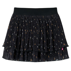 Gonna da Bambina a Strati con Design Arricciatura Nera 104cod mxl 132195