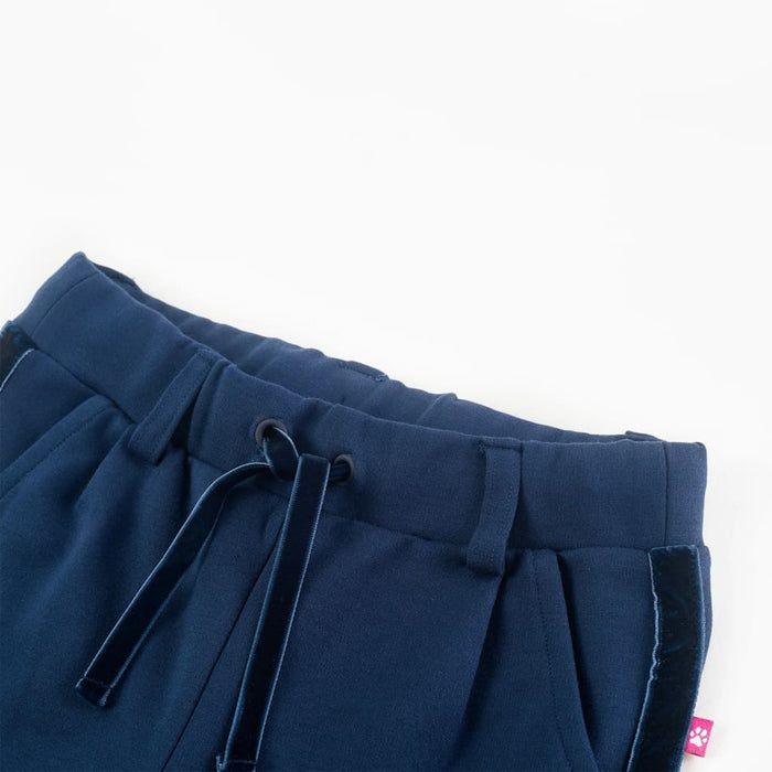 Pantaloni per Bambini con Finiture Nere Blu Marino 92 14922