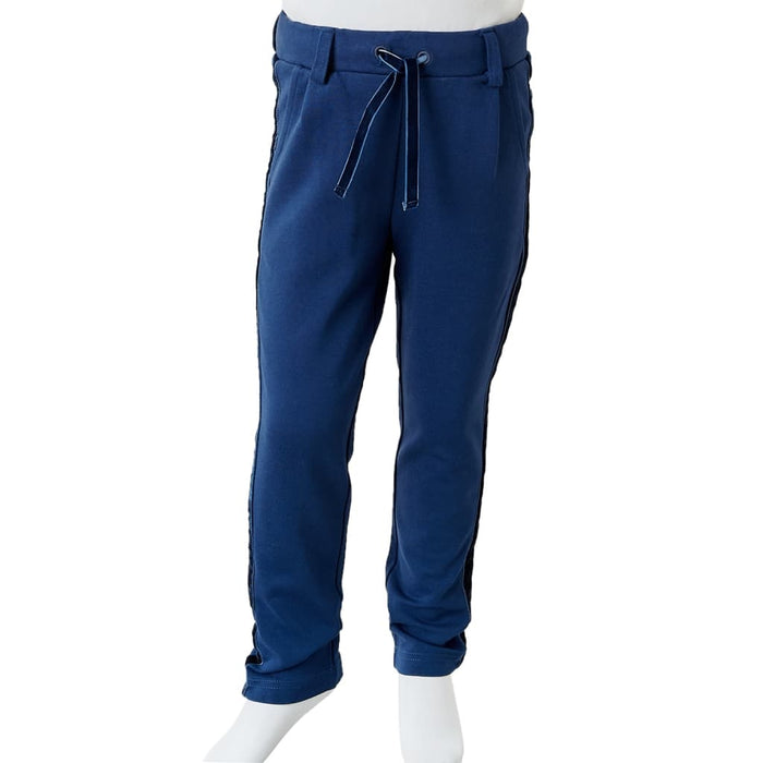 Pantaloni per Bambini con Finiture Nere Blu Marino 92 14922