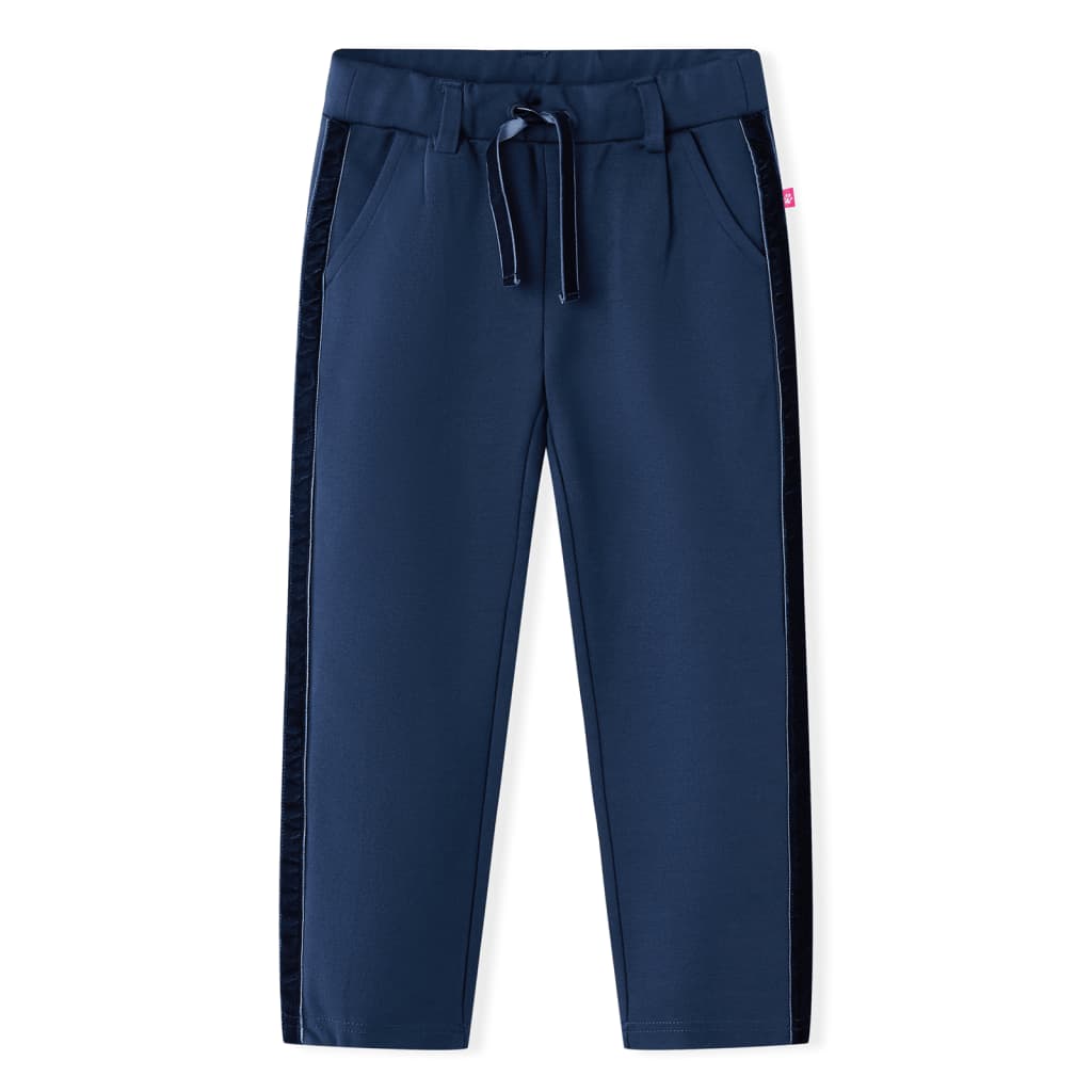 Pantaloni per Bambini con Finiture Nere Blu Marino 116 14924