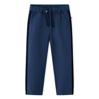 Pantaloni per Bambini con Finiture Nere Blu Marino 128 14925