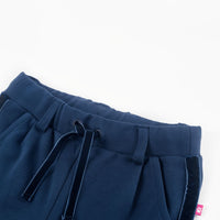 Pantaloni per Bambini con Finiture Nere Blu Marino 128 14925