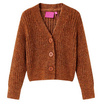 Cardigan da Bambina Lavorato a Mano Cognac 92cod mxl 109417