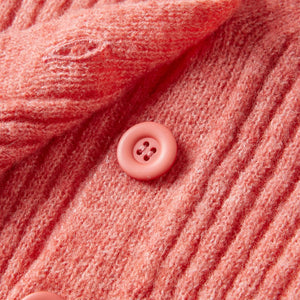 Cardigan da Bambina Lavorato a Maglia Rosa Medio 92 14957