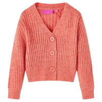 Cardigan da Bambina Lavorato a Maglia Rosa Medio 116 14959