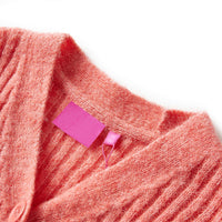 Cardigan da Bambina Lavorato a Maglia Rosa Medio 116 14959