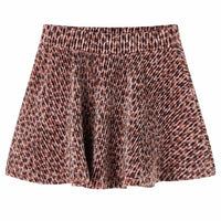 Gonna da Bambina con Stampa Leopardata Rosa Antico 92 15066