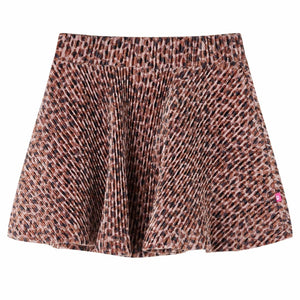 Gonna da Bambina con Stampa Leopardata Rosa Antico 92 15066