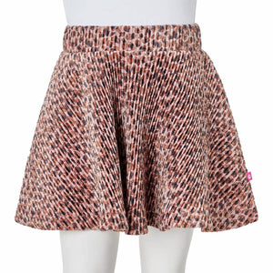 Gonna da Bambina con Stampa Leopardata Rosa Antico 104 15067