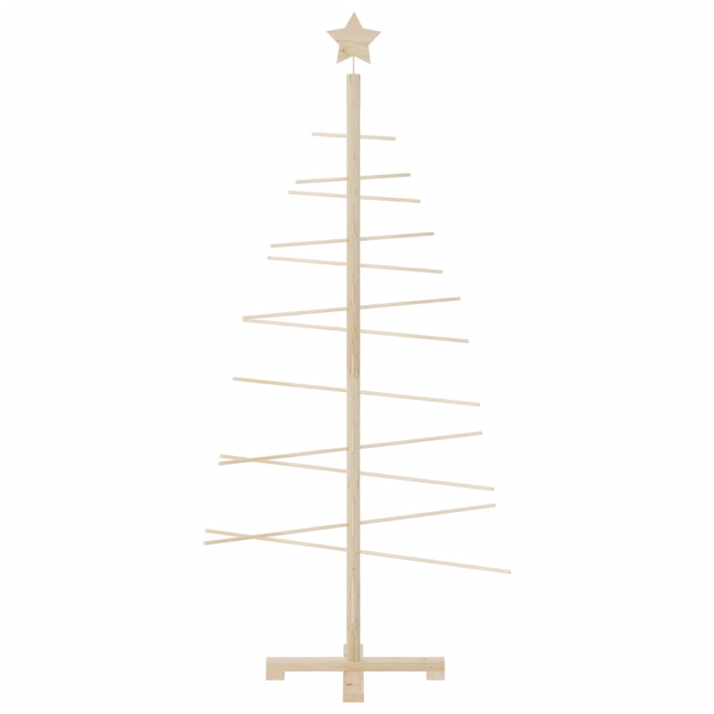 Albero di Natale Decorativo in Legno 150 cm Legno Massello Pino 357990