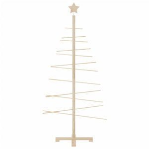 Albero di Natale Decorativo in Legno 150 cm Legno Massello Pino 357990