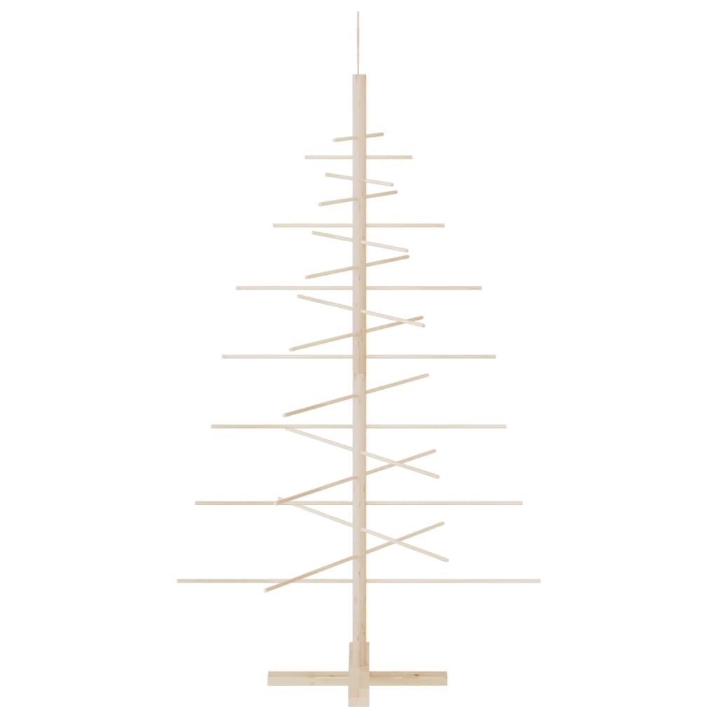 Albero di Natale Decorativo in Legno 150 cm Legno Massello Pino 357990