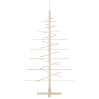 Albero di Natale Decorativo in Legno 150 cm Legno Massello Pino 357990