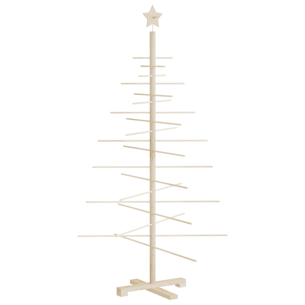 Albero di Natale Decorativo in Legno 150 cm Legno Massello Pino 357990