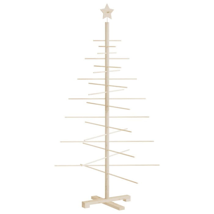 Albero di Natale Decorativo in Legno 150 cm Legno Massello Pino 357990