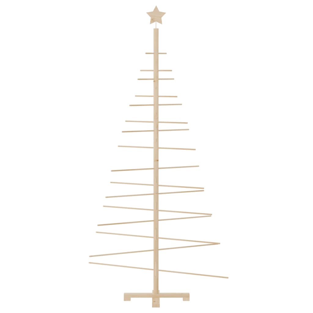 Albero di Natale Decorativo in Legno 180 cm Legno Massello Pino 357991