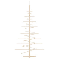 Albero di Natale Decorativo in Legno 180 cm Legno Massello Pino 357991