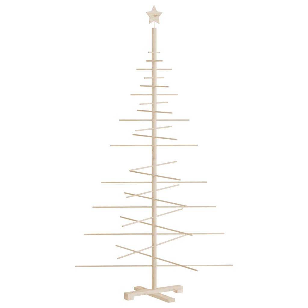 Albero di Natale Decorativo in Legno 180 cm Legno Massello Pino 357991