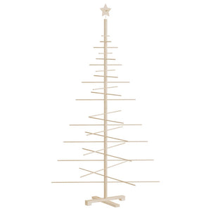 Albero di Natale Decorativo in Legno 180 cm Legno Massello Pino 357991