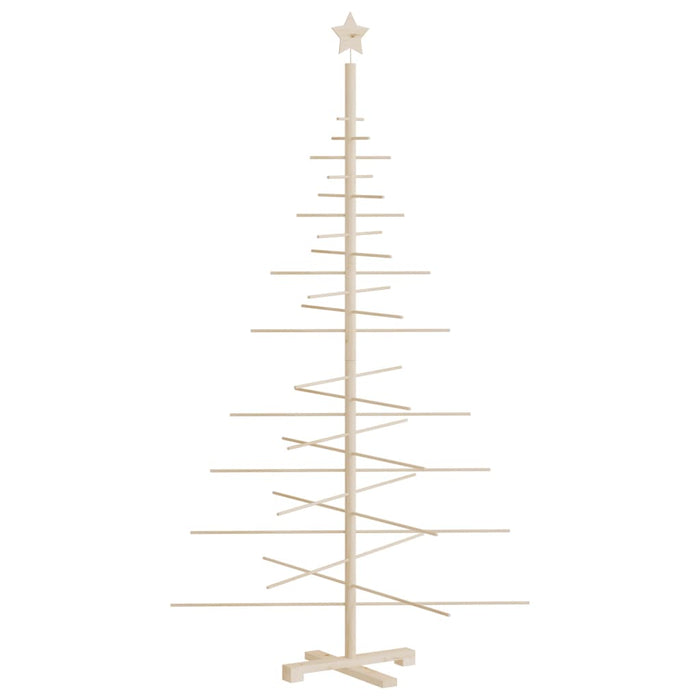 Albero di Natale Decorativo in Legno 180 cm Legno Massello Pino 357991