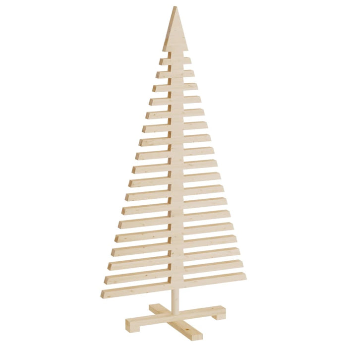 Albero di Natale Decorativo in Legno 120 cm Legno Massello Pino 357995